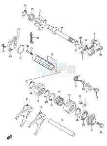 LT-A750X drawing GEAR SHIFTING