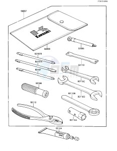 KZ 250 L [CSR BELT] (L1) [CSR BELT] drawing OWNER TOOLS