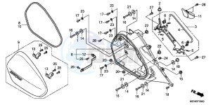 NT700VAB drawing R. SADDLEBAG