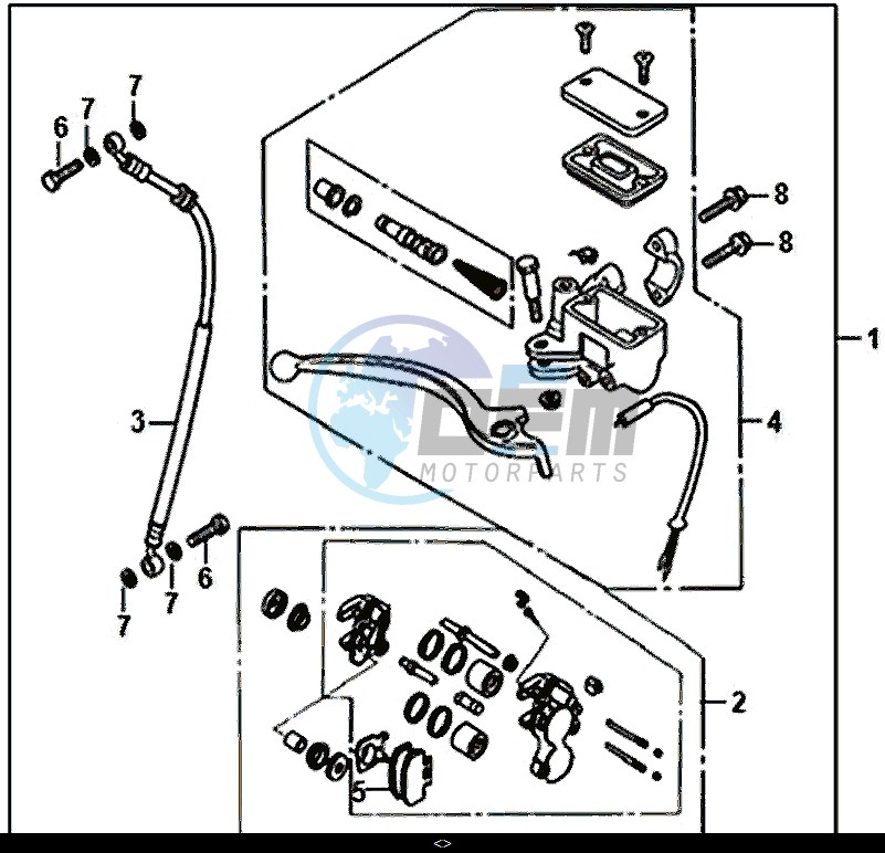 FRONT BRAKE MASTER CYLINDER