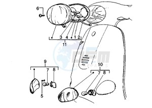 ET4 125 drawing Headlight