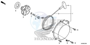 TRX500FE2F TRX500F Europe Direct - (ED) drawing RECOIL STARTER