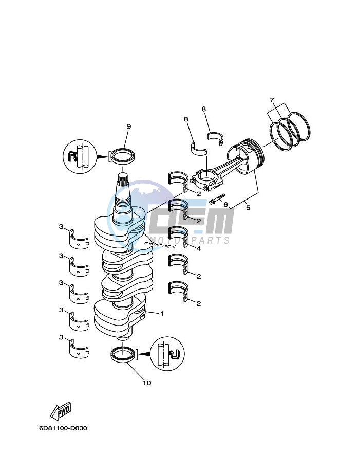 CRANKSHAFT--PISTON