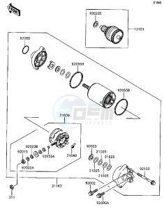 JL 650 A [SC] (A1-A5) [SC] drawing STARTER MOTOR