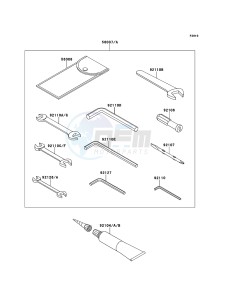 Z1000_ABS ZR1000EBF FR XX (EU ME A(FRICA) drawing Owner's Tools