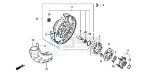 VT750C2 VT750C2 drawing REAR WHEEL