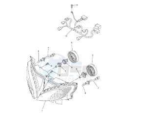 FZ6 FAZER S2 600 drawing HEADLIGHT