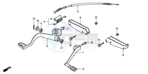 TRX350FM FOURTRAX 350 4X4 drawing STEP (TRX350TM/FM)