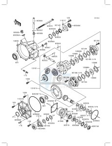 KLF 400 B [BAYOU 400 4X4] (B4-B6) [BAYOU 400 4X4] drawing DRIVE SHAFT -- DIFFERENTIAL- -