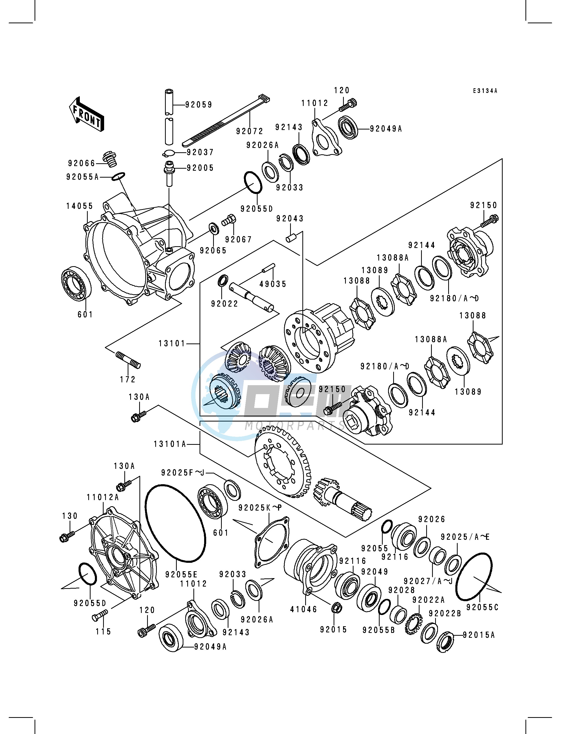 DRIVE SHAFT -- DIFFERENTIAL- -