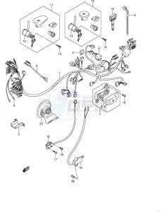 VS1400 (E3-E28) INTRUDER drawing WIRING HARNESS (VS1400K5)