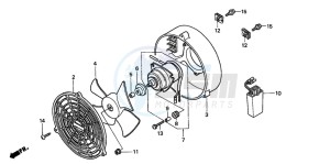 TRX350TM RANCHER drawing COOLING FAN KIT