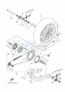 MT-07 MTN690 (BATD) drawing REAR WHEEL