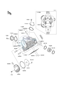 KVF 360 C [PRAIRIE 360 4X4 HARDWOODS GREEN HD] (C6F-C9F) C6F drawing CYLINDER HEAD