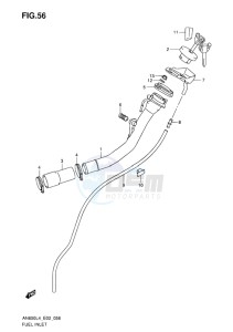 AN650 drawing FUEL INLET