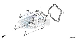 SH125DG SH125D E drawing CYLINDER HEAD COVER