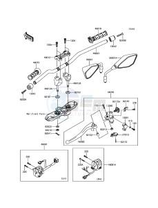 Z800 ABS ZR800FGF UF (UK FA) XX (EU ME A(FRICA) drawing Handlebar