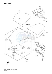 GSX1300R (E3-E28) Hayabusa drawing SEAT (MODEL K6)