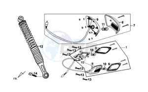 FIDDLE II 50 drawing TAIL LIGHT - REAR SUSPENSION