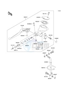 VN 1500 N [VULCAN 1500 CLASSIC] (N4) N4 drawing CLUTCH MASTER CYLINDER