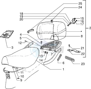 FREE FL 50 drawing Saddle - Rear carrier