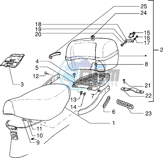 Saddle - Rear carrier