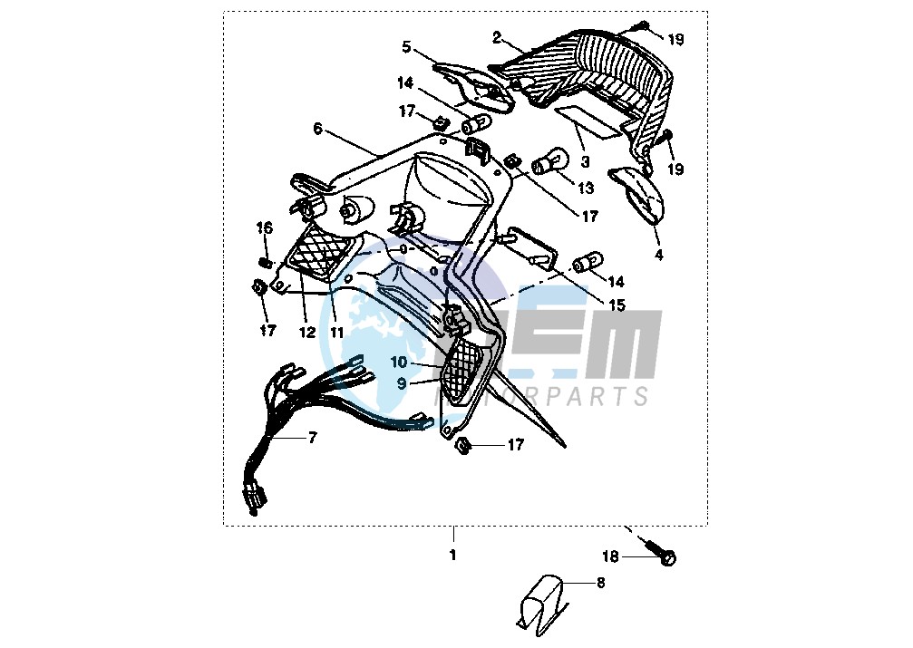 TAILLIGHT-PLATE HOLDER