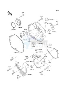 KLF 300 C [BAYOU 300 4X4] (C5-C9) [BAYOU 300 4X4] drawing ENGINE COVER-- S- -