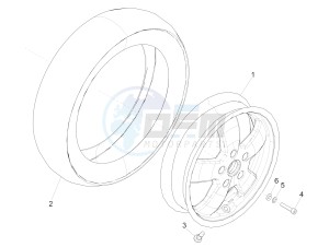 GTV 300 SEI GIORNI IE E4 ABS (APAC) drawing Front wheel