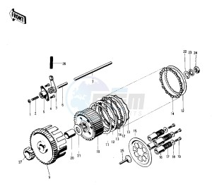 F81 M drawing CLUTCH -- 71 F81M- -