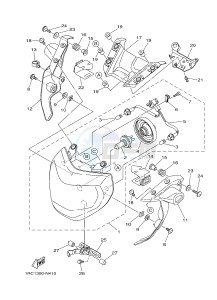 MT09 900 (1RCF) drawing HEADLIGHT