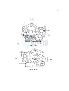 VN 800 A [VULCAN 800] (A10-A11) [VULCAN 800] drawing CRANKCASE BOLT PATTERN