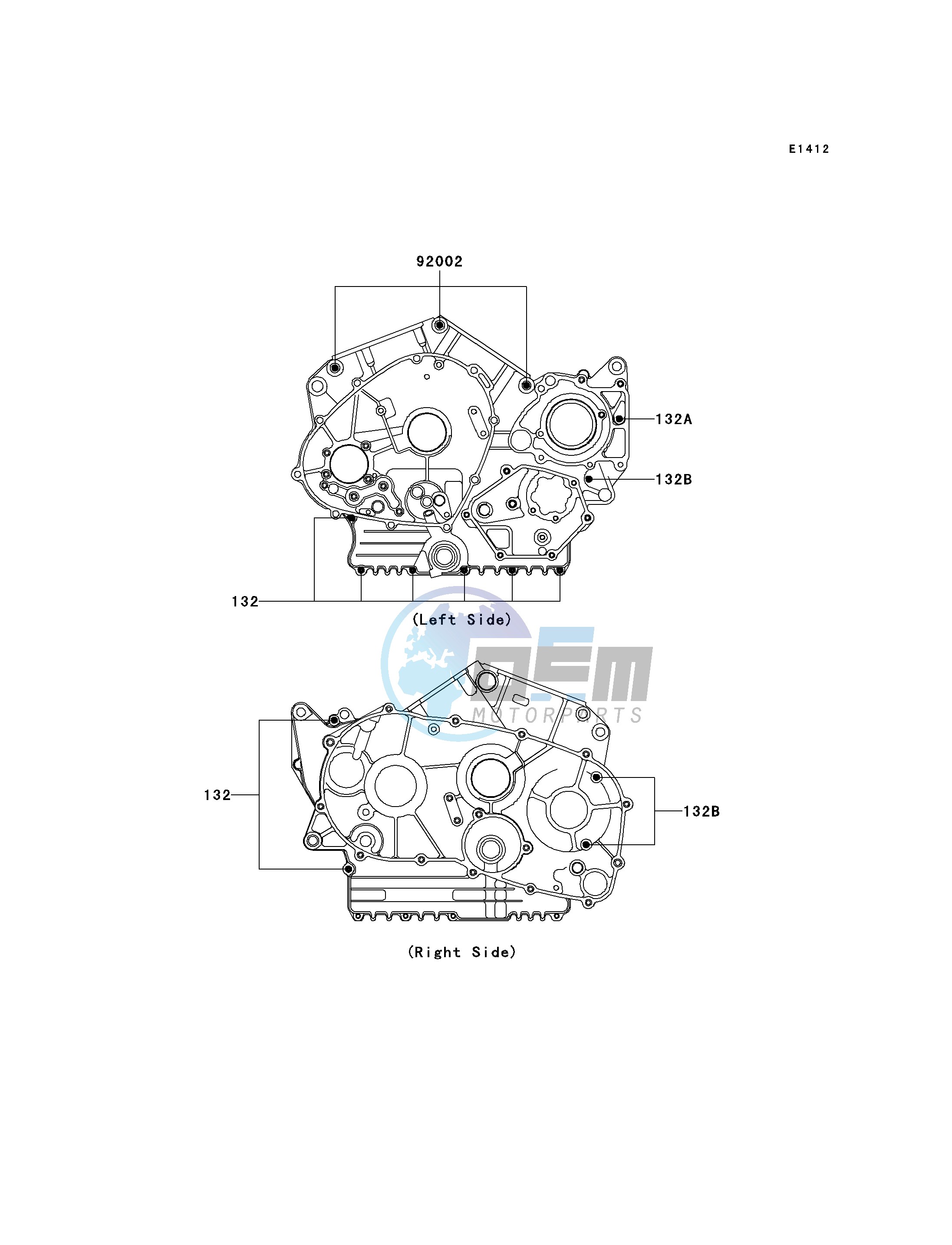 CRANKCASE BOLT PATTERN