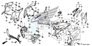 VFR1200XC drawing MIDDLE COWL