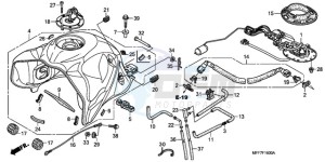 XL700VA9 Europe Direct - (ED / ABS SPC) drawing FUEL TANK