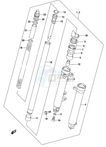 GS500 (P19) drawing FRONT DAMPER (MODEL K3)