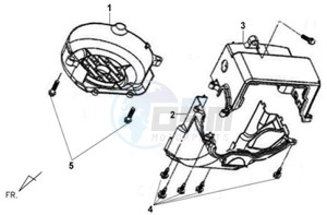 SYMPHONY 50 25KMH drawing SHROUD ASSY