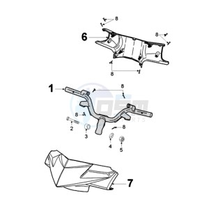 FIGHT 3 4T DARKSIDE E drawing HANDLEBAR