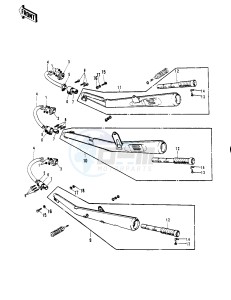 H2 B [MACH IV] (-B) 750 [MACH IV] drawing MUFFLERS -- H2_A- -