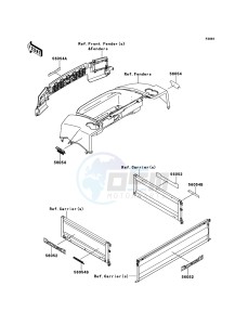 MULE 4010 TRANS 4x4 DIESEL KAF950GCF EU drawing Decals