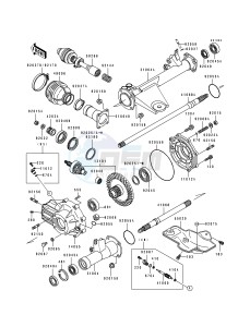 KLF 400 B [BAYOU 400 4X4] (B1-B3) [BAYOU 400 4X4] drawing DRIVE SHAFT -- REAR- -