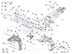 DORSODURO 900 E4 ABS (EMEA) drawing Frame