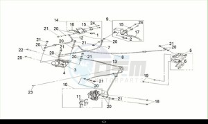 CRUISYM 125 (LV12W3-EU) (M2) drawing FR.-RR. BRAKE