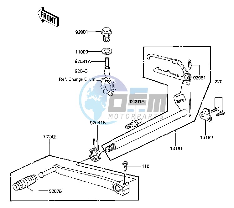 GEAR CHANGE MECHANISM -- 81-83 D2_D3_D4_D5- -