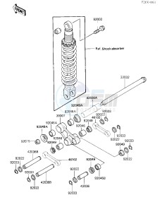 KL 250 D [KLR250] (D2-D3) [KLR250] drawing REAR SUSPENSION