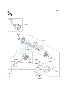 JT 1100 A [1100 STX] (A1) [1100 STX] drawing STARTER MOTOR