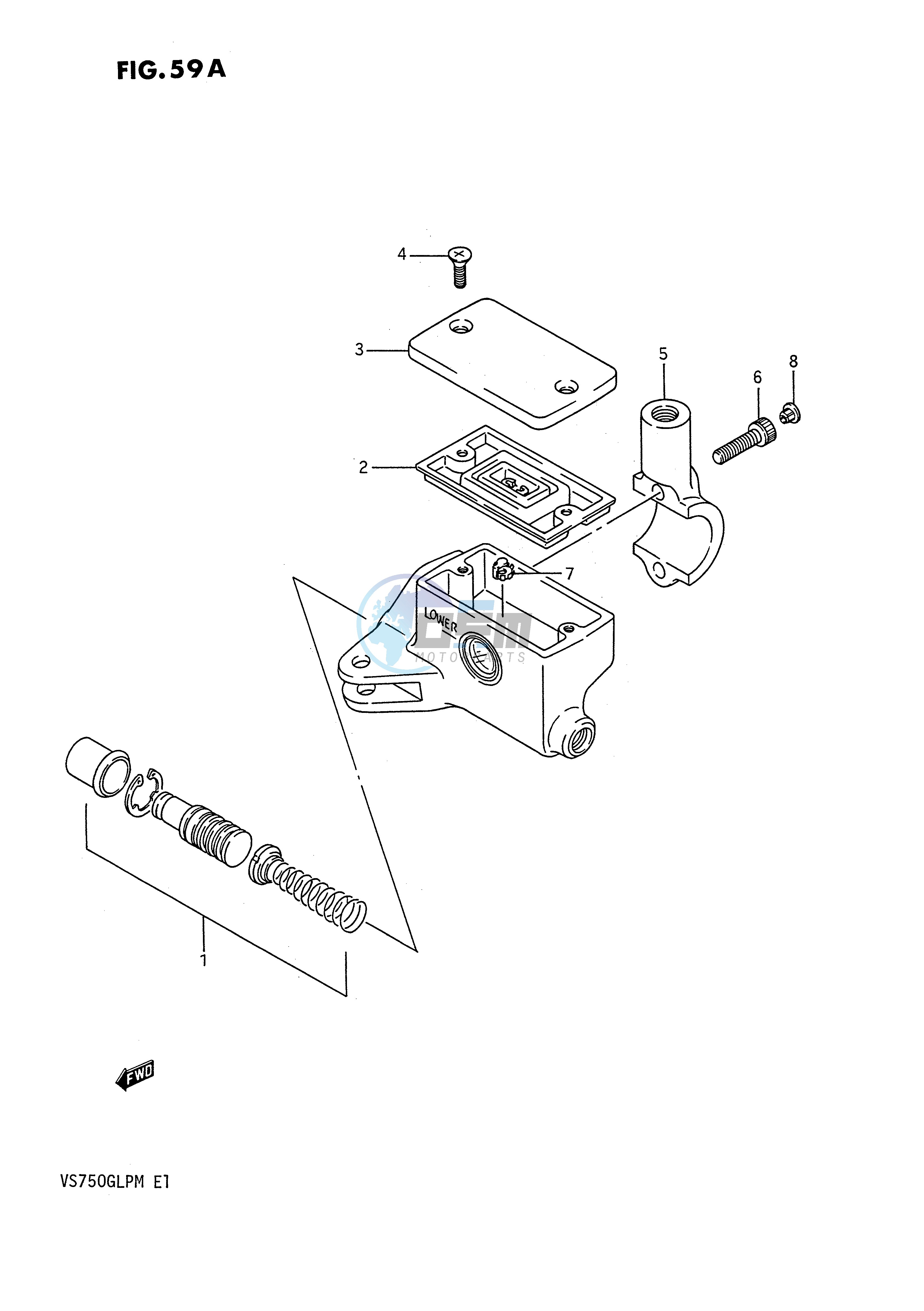 FRONT MASTER CYLINDER (VS750GLFJ GLFK GLFL GLFM)