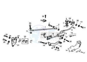 SENDA R - 50 cc drawing REAR BRAKE SYSTEM