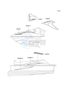 JT 1200 B [STX-12F] (B1-B3) [STX-12F] drawing DECALS-- WHITE- --- JT1200-B2- -