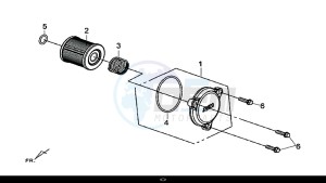 MAXSYM 600 I ABS EXECUTIVE (LX60A4-EU) (E4) (L7-M0) drawing OIL FILTER COVER